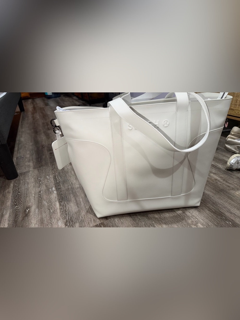 lululemon athletica White Smooth Zip Tote